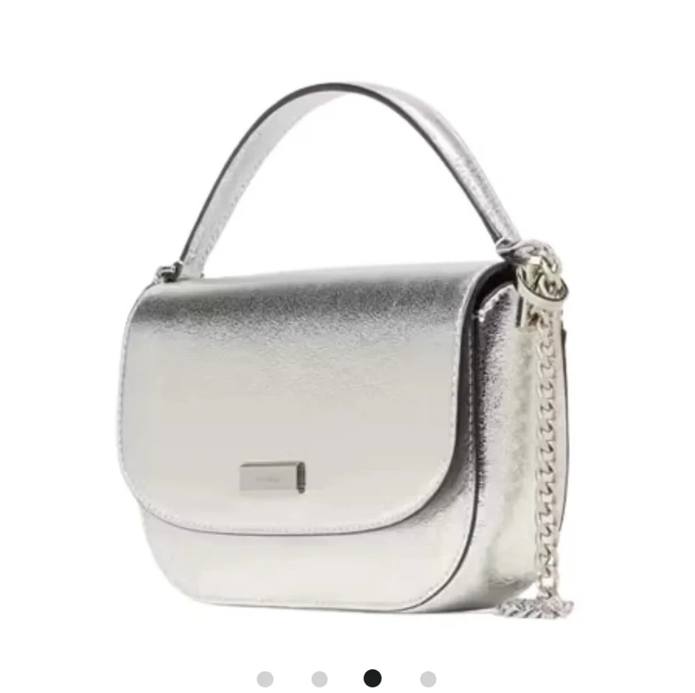 Kate Spade Metallic Silver Crossbody Bag